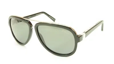 Pre-owned Zilli Sunglasses Polarized Hand Made Acetate Titanium Black France Zi 65003 C03
