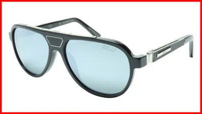 Pre-owned Zilli Sunglasses Titanium Acetate Leather Polarized France Handmade Zi 65008 C01 In Gray