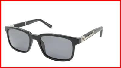 Pre-owned Zilli Sunglasses Titanium Acetate Leather Polarized France Handmade Zi 65011 C03 In Gray