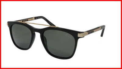 Pre-owned Zilli Sunglasses Titanium Acetate Leather Polarized France Handmade Zi 65015 C01 In Gray