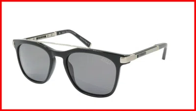 Pre-owned Zilli Sunglasses Titanium Acetate Leather Polarized France Handmade Zi 65015 C02 In Gray