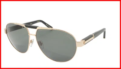 Pre-owned Zilli Sunglasses Titanium Acetate Leather Polarized France Handmade Zi 65032 C01 In Gray