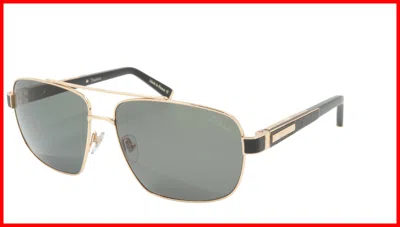 Pre-owned Zilli Sunglasses Titanium Acetate Leather Polarized France Handmade Zi 65034 C01 In Black