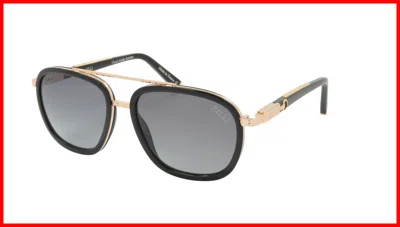 Pre-owned Zilli Sunglasses Titanium Acetate Polarized France Handmade Zi 65013 C09 In Black