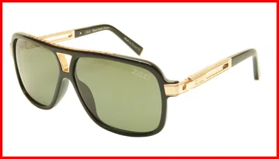 Pre-owned Zilli Sunglasses Titanium Acetate Polarized France Handmade Zi 65016 C01 In Gold