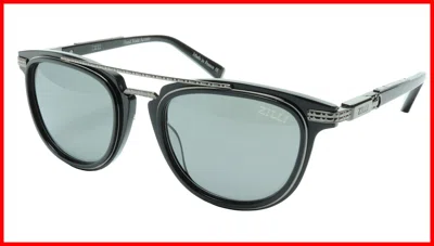 Pre-owned Zilli Sunglasses Titanium Acetate Polarized France Handmade Zi 65019 C02 In Gray