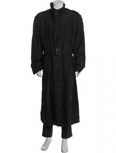 Pre-owned Zilli Trench Coat In Grey
