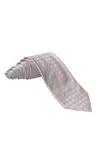 Zilli Triple Windowpane Silk Tie In Multi