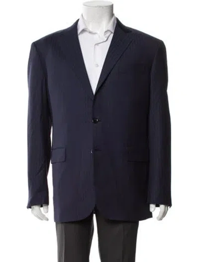 Pre-owned Zilli Wool Blazer In Blue
