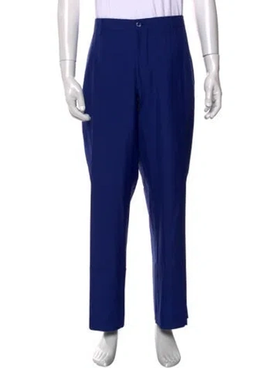 Pre-owned Zilli Wool Dress Pants In Blue