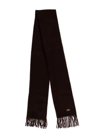 Pre-owned Zilli Wool Scarf In Brown/neutrals