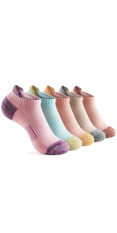 Zilpu Cushioned Performance Athletic Ankle Socks 5-pack