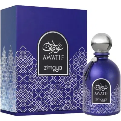 Zimaya Men's Awatif Blue Edp 3.4 oz Fragrances 6290171074991 In Transparent