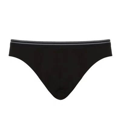 Zimmerli 172 Pure Comfort Hipster Briefs In Black