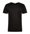 Zimmerli 286 Sea Island Round Neck T-shirt In Black
