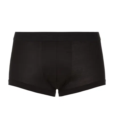 Zimmerli 286 Sea Island Trunks In Black