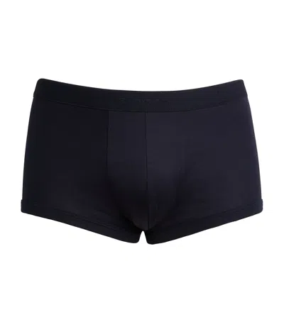 Zimmerli 286 Sea Island Trunks In Navy