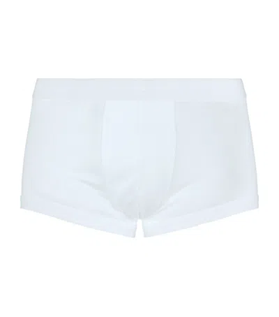 Zimmerli 286 Sea Island Trunks In White