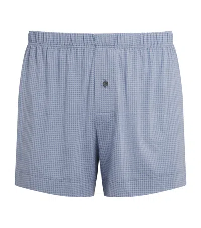 Zimmerli 700 Pureness Traditional Boxers In Blue