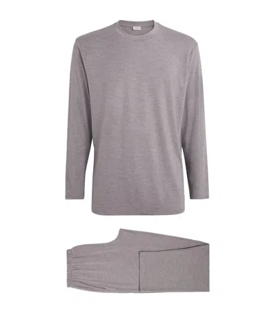 Zimmerli Cosy Comfort Pyjama Set In Gray