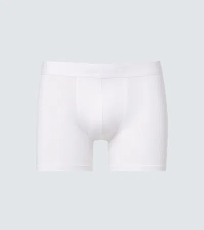 Zimmerli Cotton Jersey Boxer Briefs In White