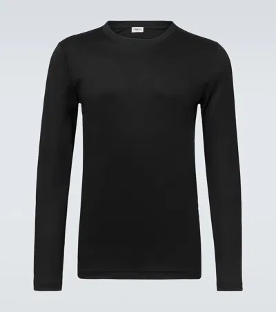 Zimmerli Cotton Jersey T-shirt In Black