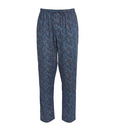 Zimmerli Cotton Paisley Pyjama Trousers In Multi