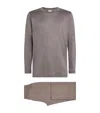 Zimmerli Cotton-silk Pyjama Set In Brown