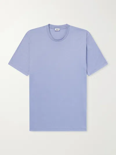 Zimmerli Cotton-jersey T-shirt In Blue