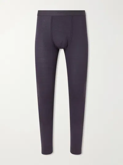 Zimmerli Cozy Comfort Modal-blend Jersey Pyjama Bottoms In Purple