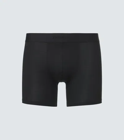 Zimmerli Jersey Boxer Briefs In Black