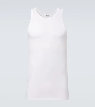 Zimmerli Jersey Tank Top In White