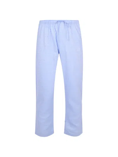 Zimmerli Logo-print Pajamas In Blue