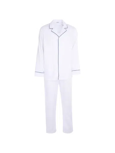 Zimmerli Long-sleeve Pajamas In White