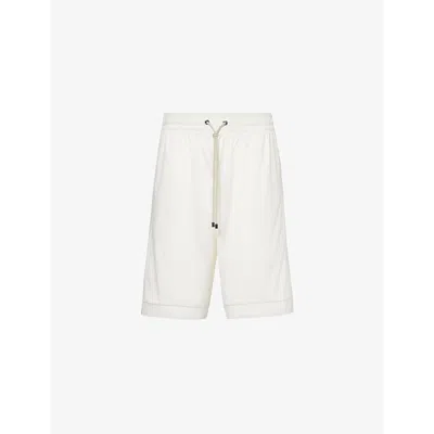 Zimmerli Mens Cloud White High-rise Regular-fit Cotton-jersey Pyjama Shorts