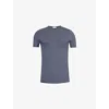 ZIMMERLI ZIMMERLI MEN'S DEEP BLUE PURENESS STRETCH-JERSEY T-SHIRT