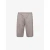 Zimmerli Mens Grey Relaxed-fit Cotton Shorts In Grey