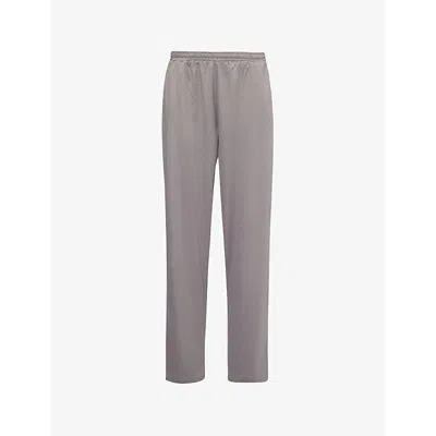 Zimmerli Mens Grey Supreme Straight-leg Cotton-jersey Pyjama Bottoms