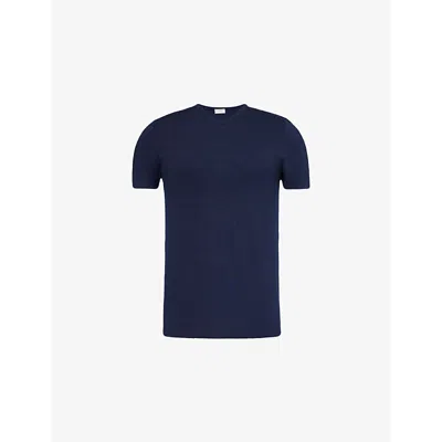 Zimmerli Stretch-modal Pureness T-shirt In Navy