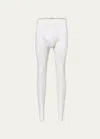 Zimmerli Wool And Silk Long Johns In Ecru