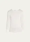 Zimmerli Sea Island Cotton-jersey T-shirt In Ecru