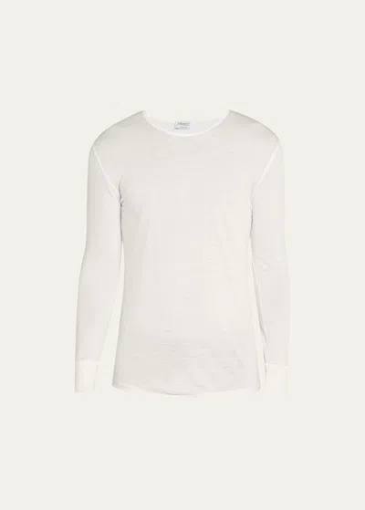 Zimmerli Sea Island Cotton-jersey T-shirt In White