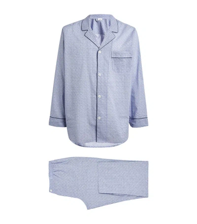 Zimmerli Patterned Pyjama Set In Blue