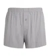 Zimmerli Printed Pureness Boxer Shorts In Gray