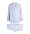 Zimmerli Sea Island Cotton Pyjama Set In Blue