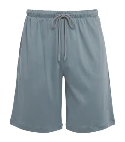 Zimmerli Sea Island Cotton Pyjama Shorts In Gray