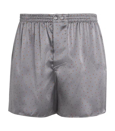 Zimmerli Silk Boxers In Gray