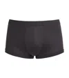 Zimmerli Stretch-cotton Boxer Briefs In Brown