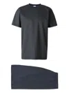 Zimmerli Striped Cotton Pajamas In Black