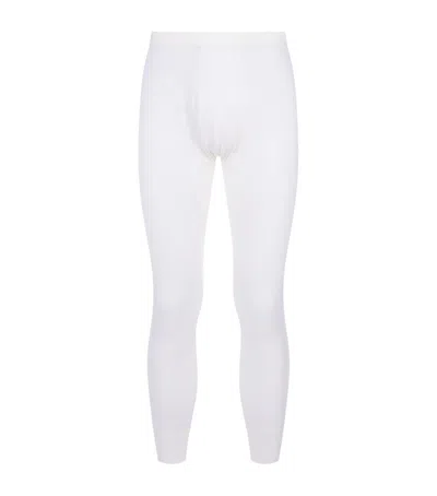 Zimmerli Wool And Silk Long Johns In Ivory